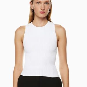 Aritzia Babaton sculpt knit racer tank sleeveless top XS lilac cloud